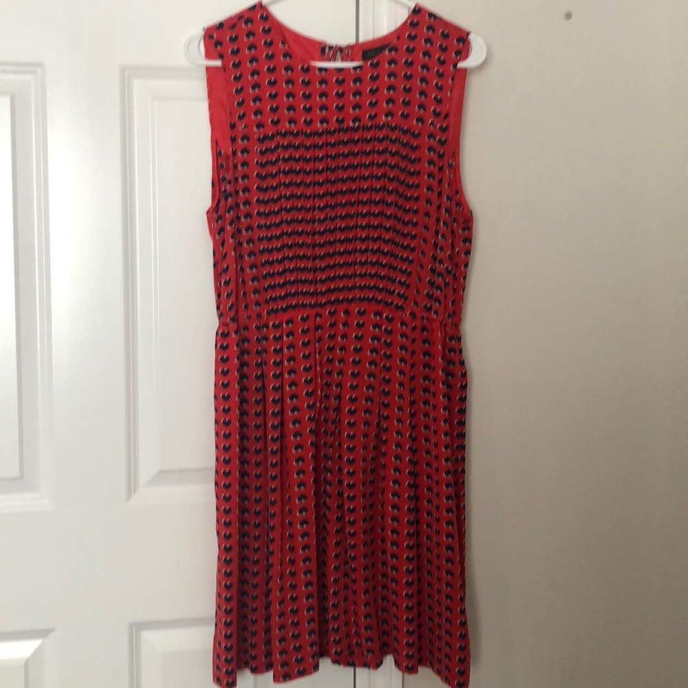 Mar Jacobs Red Silk Dress with Hearts